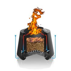 an image of a toaster that is on fire