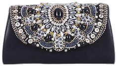 Glamorous Embellished Bags, Luxury Pearl Embellished Clutch Shoulder Bag, Elegant Clutch Shoulder Bag As Fashion Accessory, Luxury Embellished Shoulder Bag For Party, Embellished Clutch For Party, Embellished Handheld Evening Bag, Embellished Handheld Clutch For Evening, Handheld Embellished Evening Bag, Elegant Black Embellished Clutch