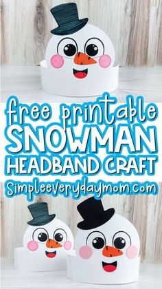 Winter is one of the best times to winter craft with the kids, especially on extra cold days when you’re stuck inside! This snowman headband craft for kids is a fun and easy activity for young kids. Watch our quick video tutorial to see exactly how to make this fun winter headband craft. Also, be sure to look through all of our snowman activities for kids and all our winter activities for kids.