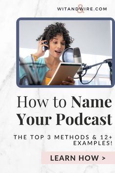 Finding a good name for a podcast can feel like a challenge. But here’s the thing.  Naming your podcast matters a lot…but it also doesn’t.  Listeners will make quick judgments about whether or not your podcast “sounds like them.” So in a lot of ways, the podcast name is huge. Read this blog post for helpful tips and examples when it comes to naming a podcast and starting a successful podcast!  how to start a podcast 2022 I how to name a podcast I podcast name ideas I starting a podcast tips Podcast Name Ideas, The Life Coach School, Successful Podcast, Start A Podcast, Top Podcasts, Podcast Tips, Podcast Topics, Tim Ferriss, Sleep Meditation