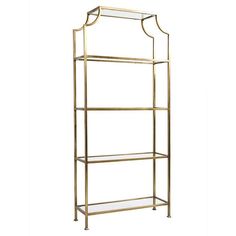 the best of ballard shelving unit in gold is on sale for $ 599