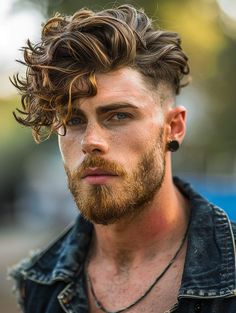 Mens Haircut Faded Sides, Unique Undercut, Long Hair Men, Mens Haircut, Top Hairstyles, Mens Haircuts Fade, Gorgeous Guys, Men Hairstyles, Men's Hairstyles