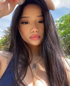 Asian Baddie Aesthetic, Asian Baddie Makeup, Tan Asian, Asian Baddie, Tanned Makeup