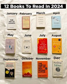 there are twelve books to read in each month