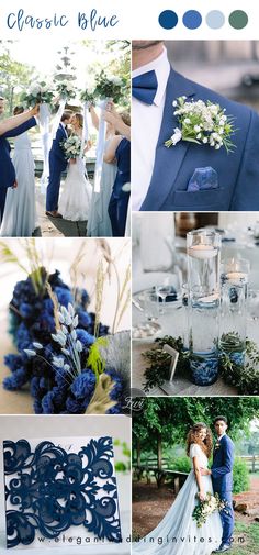 blue and green wedding color scheme