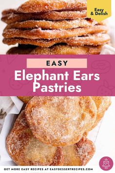 an easy recipe for elephant ears pastries