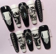 Bakugo Nails, Penyimpanan Makeup, Fake Nails Designs, Pokemon Wallpaper, Katsuki Bakugo