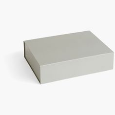 a white box sitting on top of a table