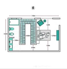 the floor plan for a small apartment