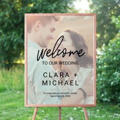 Whimsical Calligraphy Faded Photo Welcome Wedding Poster Editable Template Boutique Poster, Rustic Typography, Whimsical Calligraphy, Wedding Signs Welcome, Bohemian Chic Wedding, Decoration Engagement, Bohemian Chic Weddings, Wedding Ceremony Sign