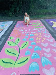 Dinosaur Parking Spot, Painting A Parking Spot, Cute Parking Spot Paintings Senior, Decorate Parking Spot Chalk, Chalked Parking Spot, Senior Parking Spaces Zach Bryan, Ocean Parking Spot Painting, How Lucky Are We Parking Spot, Painted Senior Parking Spot Ideas