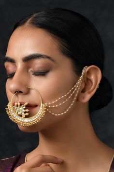 Asian Nose, Facial Jewelry, Middle Eastern Makeup, Luxury Jewelry Store, Indian Wedding Makeup