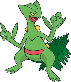 a green cartoon character with yellow eyes and arms, holding one leg up in the air