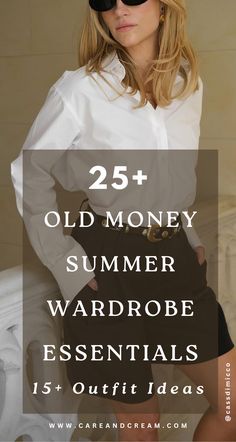 Upgrade your summer look with our Old Money Summer Capsule Wardrobe! We've put together 15 elegant outfit ideas that will awaken your old money style with a mix of 25+ chic summer essentials. Feel confident owning your aesthetic this summer with the relaxed yet refined old money summer style. These outfit ideas are truly an inspiration for crafting your timeless capsule wardrobe. Plus: old money look, old money summer outfits, quiet luxury. Old Money Resort Wear, Old Money Style Summer Women, Athletic Outfit Summer, Minimalist Wardrobe Women, Summer Weekend Outfit, Elegant Outfit Ideas, Summer Skin Tone, Dress Old Money, Summer Chic Outfit