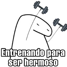 an image of a cartoon character with dumbs on his head and the words, entrenando para ser hermano