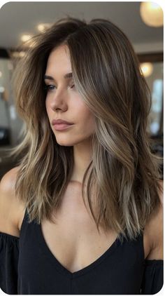 Long Hair With Face Framing Pieces, Haircuts For Medium Length Hair, Shoulder Length Hair Cuts, Haircuts For Medium Hair, Mid Length Hair, Haircuts For Fine Hair, Medium Hair Cuts