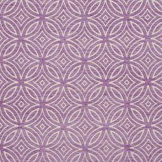 a purple and white pattern on fabric