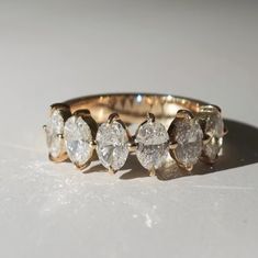 a close up of a ring on a table