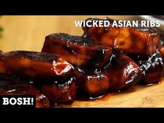 Wicked Asian Ribs - BOSH! Bosh Vegan Recipes, Jackfruit Ribs, Homemade Seitan, Easy Ribs, Vegan Barbecue, Bbq Pork Ribs, Vegan Chef