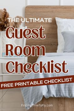 Cozy bedroom ready for guests. Guest Room Extras, Guest Bedroom Essentials List, Guest Bedroom Styling Ideas, Styling Guest Bedroom, Guest Bedroom Essentials Baskets, Cabin Guest Room Ideas, What To Put In A Guest Bedroom, Family Guest Room, Guest Bedroom Accessories