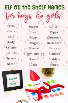 Discover 101+ fun elf names for boys, girls, and funny characters! This post also includes a free printable "What’s Your Elf Name" game with matching name tags—perfect for holiday parties and classrooms. Whether you’re naming your elf for the first time or just for fun, this game will keep everyone entertained. Download your free printables today and make your elf unforgettable! Funny Boy Names, Elf Name Game, Your Elf Name, Whats Your Elf Name, Sweet Girl Names, Dot Marker Printables, Elf Funny, Diy Christmas Party