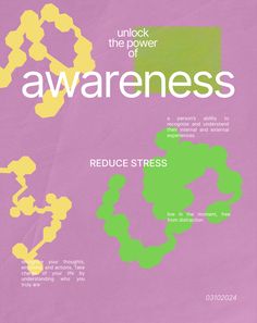 I created this poster to tell about importance of using the principe of awareness in your everyday life. Reduce stress and live free Live Free, Everyday Life, To Tell