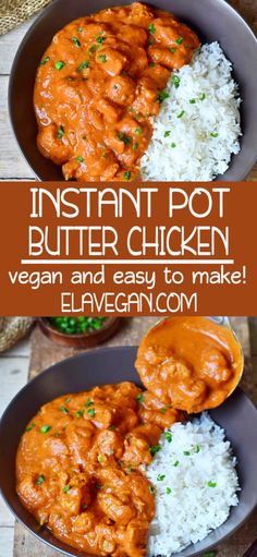 Instant Pot Tikka Masala, Tikka Masala Vegetarian, Vegan Butter Chicken, Vegan Tikka Masala, Chicken Instant Pot, Instant Pot Vegan, Tikka Masala Recipe, Sans Gluten Sans Lactose, Chicken Masala