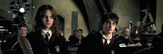 harry potter and hermione's hogwarts are in the dark room