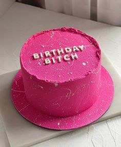 Pink Disco Cake, Pink Cake Birthday, Decoration Ideas Party, 26 Birthday