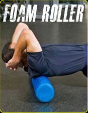 a man is doing push ups on a foam roller with the words foam roller above him