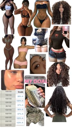 a collage of photos showing different types of women's body shapes and sizes