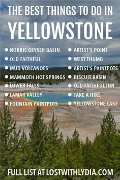 the best things to do in yellowstone