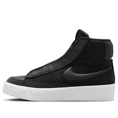 (WMNS) Nike Blazer Mid Victory 'Black Off Noir' DR2948-001 (SNKR/Skate/Mid Top/Women's/Non-Slip/Wear-resistant) Black Synthetic Skate Shoes, Nike Blazer Mid Victory, Noir Color, Nike Blazer Mid 77, Tenis Nike, Nike Blazer Mid, Nike Blazers Mid, Blazer Mid, Mid Top