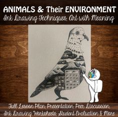 an animal and their environment are shown with the words, animals and their environment on it