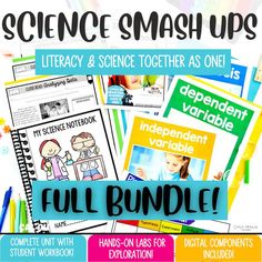 the science smash up bundle is full of activities