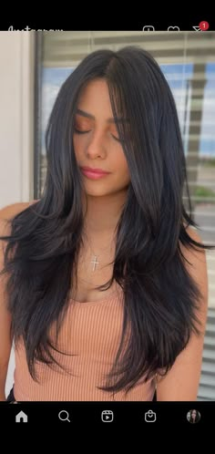 Black Hair Haircuts, Smokey Blonde, Long Straight Black Hair, Black Hair Cuts, Straight Layered Hair, Straight Black Hair, Ashy Blonde, Hair Adviser