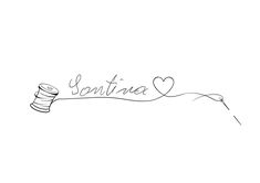 a drawing of a thread with the word bonita written in cursive writing