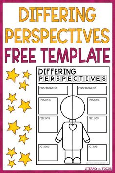 a poster with the text different types of percetives and stars on it