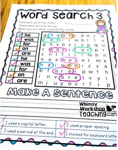 Tiny Classroom, High Frequency Word Games, 100 Sight Words, Sight Words List, Sight Word Reading, Word Work Activities