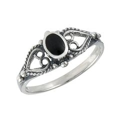 Oxidized Filigree Heart Simulated Black Onyx Promise Ring Sterling Silver Band Cubic Zirconia Female Size 9 All our silver jewelry is crafted from .925 silver also commonly referred to as sterling silver. Sterling silver is the standard for beautiful high-quality silver jewelry and can not be replicated by lower priced silver plated jewelry. It is 92.5% pure silver, mixed with alloys to add strength and durability to stand the test of time. We promise superior service which includes fast shippin Filigree Heart, Silver Ring Designs, Black Onyx Necklace, Gothic Rings, Onyx Necklace, Black Onyx Stone, Sterling Silver Filigree, Silver Plated Jewelry, Onyx Stone