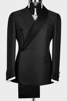 Discover black shawl lapel wedding suits by Allaboutchic for Men. Choose from elaborate designs and ingenious cuts. Shop now in the official Allaboutchic online shop! Double Breasted Tuxedo, Blue Shawl, Black Shawl, Lapel Blazer, Tuxedo Wedding, Blazer Set, Tuxedo Suit, Tuxedo For Men, Business Formal