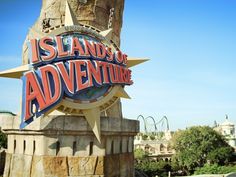 there is a sign that says islands of adventure