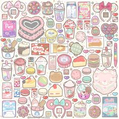 Item Illustration, Craft Stuff, Food Drawing, Drawing Clothes, Amazing Spider, Spicy Recipes, Sticker Sheet, Cute Food, Sticker Sheets