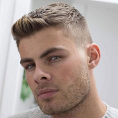 Men Crew Cut, Hard Part Haircut, Men's Crew Cut, Long Hair On Top, Men Haircut Styles, Mens Hair, Athletic Hairstyles