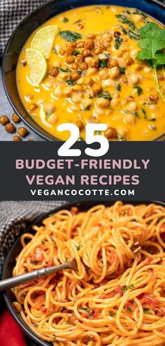 25 budget - friendly vegan recipes that are easy to make