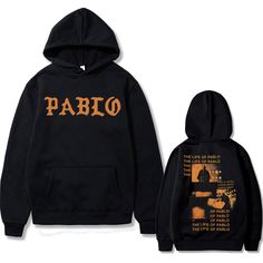 Life Of Pablo, Printed Hoodie Men, Hip Hop Hoodies, Streetwear Tops, Music Album, Style Streetwear, Print Hoodie, Purple Grey, Blue Dark