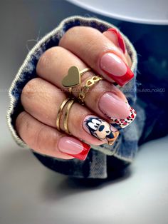 Unusual Nail Designs, Paw Print Nails, Theme Nails, Disneyland Nails, Cartoon Nail Designs, Character Nails, Girls Nail Designs