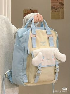 Cinnamoroll Backpack For School, Cinnamon Roll Bag Sanrio, Cinnamonroll Sanrio Clothes, Cinamoroll Backpack, Korean Bag Backpacks, Korean School Bag, Kawaii School Bag, Sanrio Backpack, Korean Bags