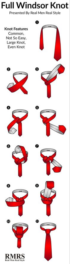 Tali Leher Lelaki, Windsor Tie Knot, Knot Knitting, Full Windsor Knot, Double Windsor, Windsor Tie, Simpul Dasi, Tie A Necktie, Fashion Infographic