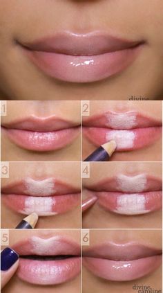 Neutral Ombre Lips - 10 Stylishly Festive #Christmas #Makeup Ideas Christmas Makeup Ideas, Neutral Lips, Lip Makeup Tutorial, Lip Liners, Ombre Lips, Make Up Looks, Christmas Makeup